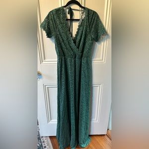 Baltic Born Venice Lace Maxi Dress Green XL